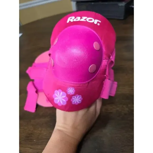RAZOR Sweet Pea Pink Multi-Sport ELBOW PADS GUARDS Youth 8+ - Picture 14 of 16